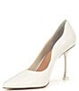 Color:White - Image 4 - Bridal Collection TheaThree Pearl Scalloped Pointed Toe Pumps