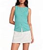 Gianni Bini Button Front Knit Tank - Image 1