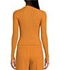 Color:Caramel - Image 2 - Cable Knit Crew Neck Long Sleeve Sweater Top