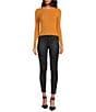Color:Caramel - Image 3 - Cable Knit Crew Neck Long Sleeve Sweater Top