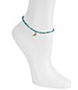 Gianni Bini Calypso Multicolor Bead Moon Charm Anklet - Image 1