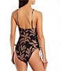 Color:Black - Image 2 - Cardiff Rock Ruched Tie Side One Piece Swimsuit