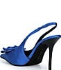 Gianni Bini Carmona Satin Rosette Pointed Toe Slingback Pumps - Image 3