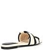 Color:Oat - Image 2 - Caruso Linen Woven Flat Sandals