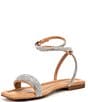 Gianni Bini Charr Rhinestone Ankle Wrap Flat Sandals | Dillard's