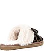 Gianni Bini Cheeree Leopard Embellished Rhinestone Bow Faux Fur Slippers - Image 2