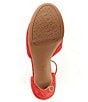 Color:Siren Red - Image 6 - Chellsie Glitter Ankle Strap Platform Dress Sandals