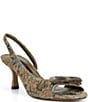 Gianni Bini Clancee Jacquard Mini Bow Slingback Dress Sandals - Image 1