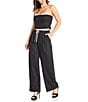 Gianni Bini Clara Boxer Drawstring Wide Leg Coordinating Pants, Color:Grey - Image 3
