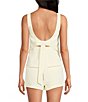 Gianni Bini Clara Crepe Square Neck Sleeveless Bow Back Coordinating Top - Image 2