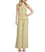 Gianni Bini Clark Crepe Halter Neck Coordinating Vest - Image 3