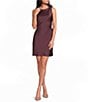 Gianni Bini Clover Floral Tassel Asymmetrical Neck Sleeveless Satin Mini Dress - Image 1