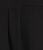 Color:Black - Image 3 - Button Down Collar Long Sleeve Mini Shirt Dress