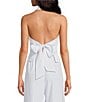 Gianni Bini Coordinating Charlie Pinstripe Button-Up Sleeveless Blouse, Color:Blue Pinstripe - Image 2