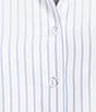 Gianni Bini Coordinating Charlie Pinstripe Button-Up Sleeveless Blouse, Color:Blue Pinstripe - Image 4