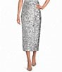 Gianni Bini Corey Coordinating Sequin Pencil Midi Skirt - Image 1