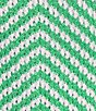 Color:Kelly Green - Image 3 - Courtney Chunky Yarn Chevron Crew Neck Sleeveless Crochet Dress