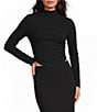 Gianni Bini Daily Long Sleeve Mock Neck Crop Top - Image 1