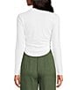 Gianni Bini Daily Long Sleeve Mock Neck Crop Top - Image 2