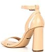Color:Cafe Cream - Image 3 - Danea Two Piece Ankle Strap Block Heel Sandals