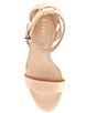 Color:Cafe Cream - Image 5 - Danea Two Piece Ankle Strap Block Heel Sandals