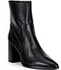 Gianni Bini Darnold Tumbled Leather Block Heel Booties - Image 1