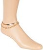 Gianni Bini Demeter Gold Double Chain Boot Anklet - Image 1