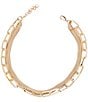 Gianni Bini Demeter Gold Double Chain Boot Anklet - Image 2