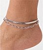 Gianni Bini Demeter Gold Double Chain Boot Anklet - Image 5