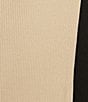 Color:Khaki/Black - Image 4 - Dena Ribbed Knit Coordinating Front Midi Wrap Skirt