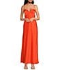 Gianni Bini Diana Satin Slip Sweethear Neck Dress, Color:Mandarin - Image 1