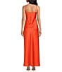 Gianni Bini Diana Satin Slip Sweethear Neck Dress, Color:Mandarin - Image 2