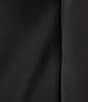 Color:Black - Image 3 - Dionne Satin Boat Neck Long Sleeve Mini Dress