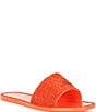 Color:Cara Orange - Image 1 - Dorritt Rhinestone Band Jelly Slides