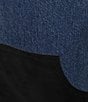 Gianni Bini Edie Suede Patch Straight Leg Denim Jeans - Image 4