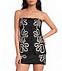 Gianni Bini Eileen Floral Strapless Coordinating Top - Image 1