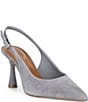 Gianni Bini Ellanor Suede Pointed Toe Slingback Pumps - Image 1