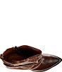 Gianni Bini Eller Distressed Leather Cuffed Block Heel Booties - Image 5