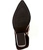 Gianni Bini Eller Distressed Leather Cuffed Block Heel Booties - Image 6