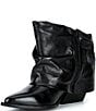 Gianni Bini Eller Leather Cuffed Block Heel Booties - Image 4