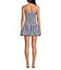 Gianni Bini Ellie Stripe Smocked Drop Waist Bubble Hem Dress, Color:White/Blue - Image 2