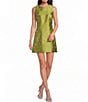 Gianni Bini Emma Bead Embroidered Boat Neck Sleeveless Structured A-Line Mini Dress - Image 1
