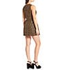 Gianni Bini Emma Structured Sequin Tweed Sleeveless Dress, Color:Brown Tweed - Image 2