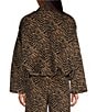 Gianni Bini Esme Tiger Printed Collared Long Sleeve Coordinating Wool Blend Bomber Jacket - Image 2