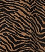 Gianni Bini Esme Tiger Printed Collared Long Sleeve Coordinating Wool Blend Bomber Jacket - Image 4
