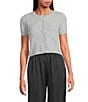 Gianni Bini Everyday Short Sleeve Crew Neck Cardigan - Image 1