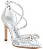Color:Clear - Image 1 - EzlynnTwo Clear Rhinestone Embellished Bow Pointed Toe Pumps
