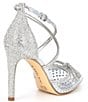 Color:Clear - Image 2 - EzlynnTwo Clear Rhinestone Embellished Bow Pointed Toe Pumps