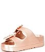 Gianni Bini Floatie Rhinestone Buckle EVA Pool Slide Sandals, Rose Gold - Image 4