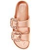 Gianni Bini Floatie Rhinestone Buckle EVA Pool Slide Sandals, Rose Gold - Image 5
